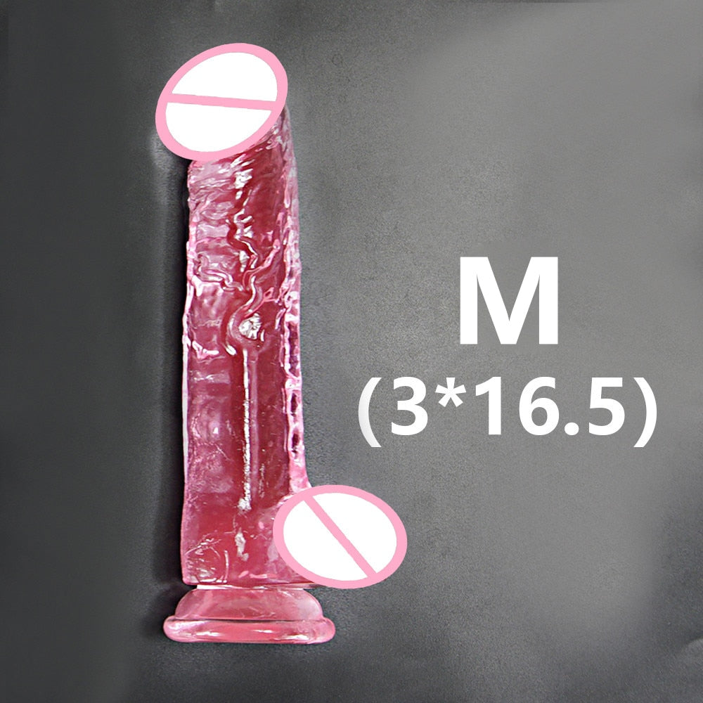 Dildos Realisticos con Ventosa "Erotic Jelly "