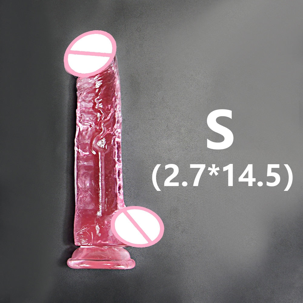 Dildos Realisticos con Ventosa "Erotic Jelly "