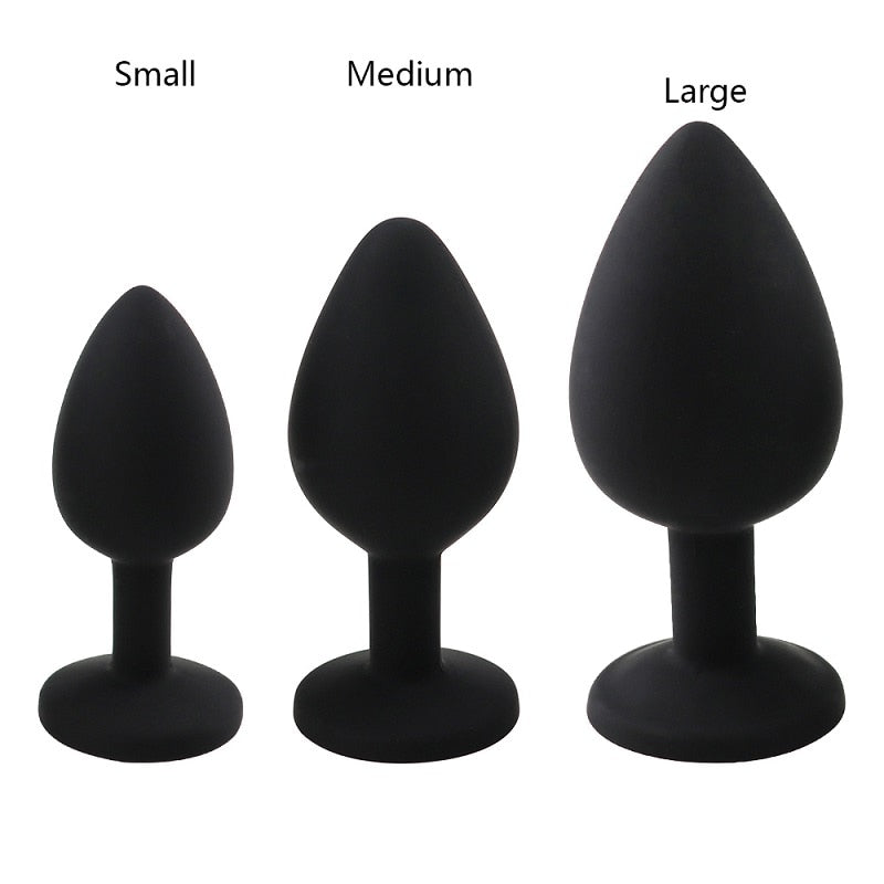 kit Tapon Silicone Anal con brillante + bala vibratoria