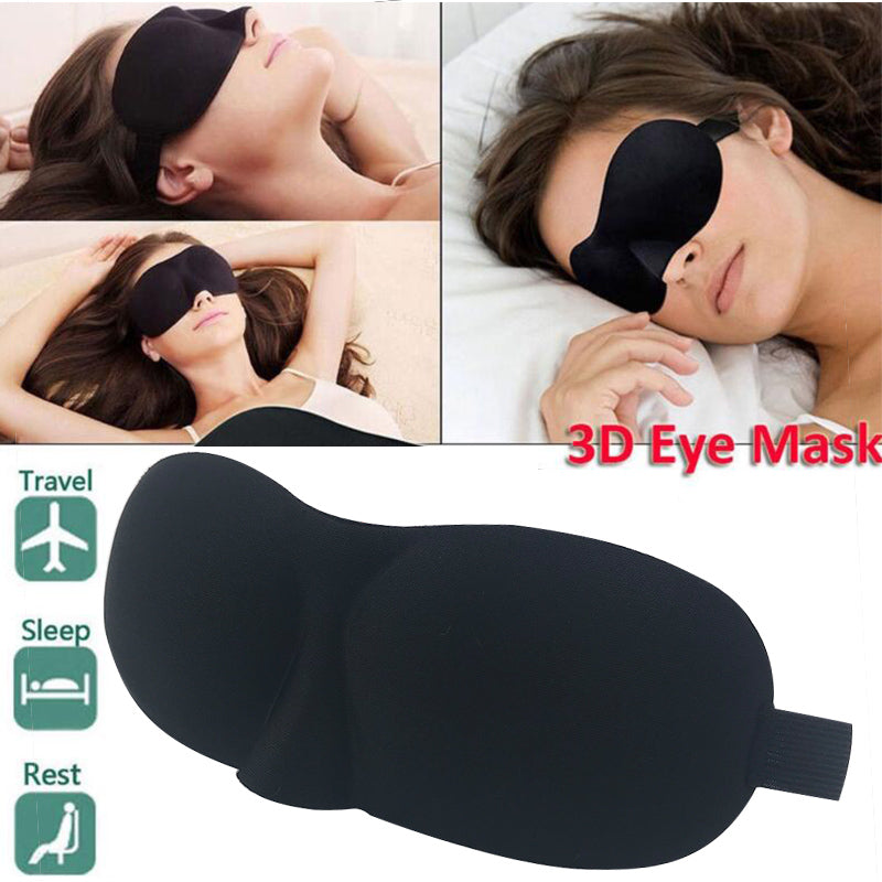 Natural antifaz 3D para dormir cubierta suave portátil para los ojos,  parche de viaje