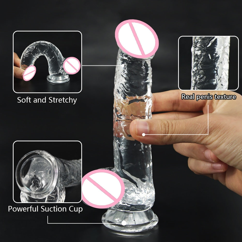 Dildos Realisticos con Ventosa "Erotic Jelly "