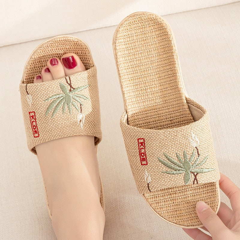 Sandalias Unisex de verano de lino.