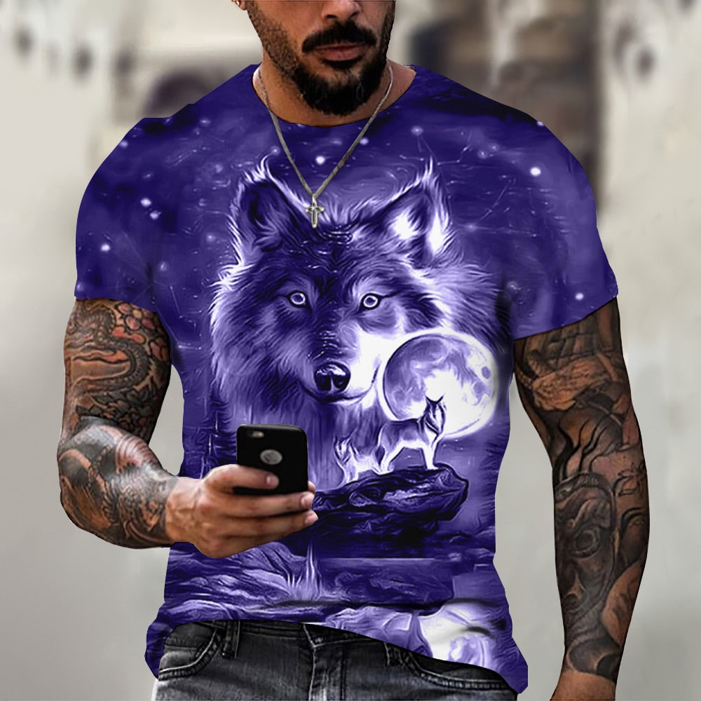 Camiseta para hombre manga corta con estampado.