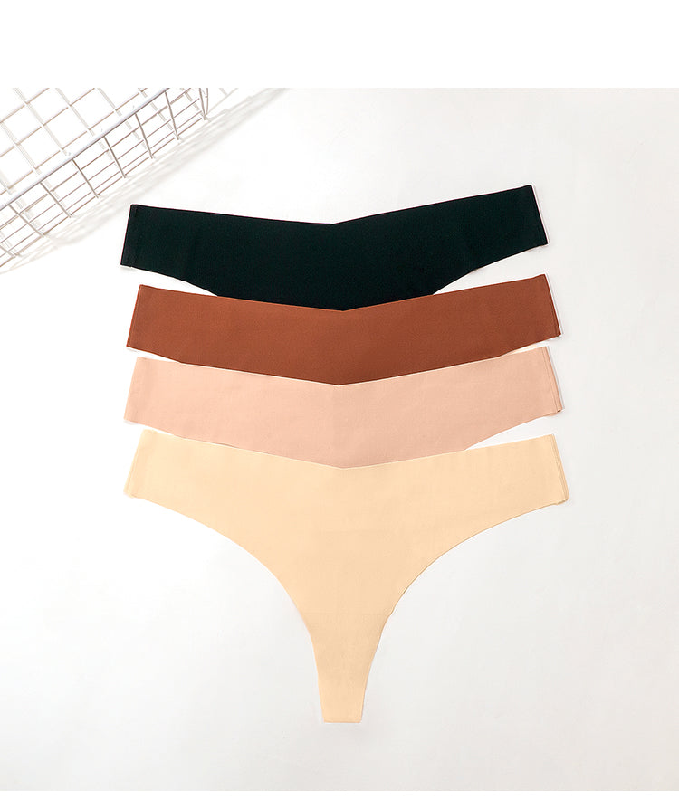 Bragas para mujer. Conjunto de 3 unidades de Tanga sin costuras de talla grande.