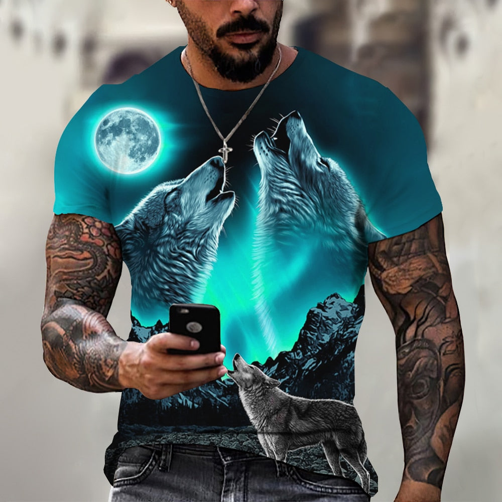 Camiseta para hombre manga corta con estampado.