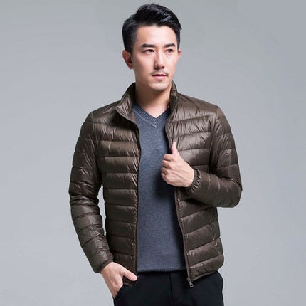 Chaqueta plegable ultraligera para todas las estaciones para hombre