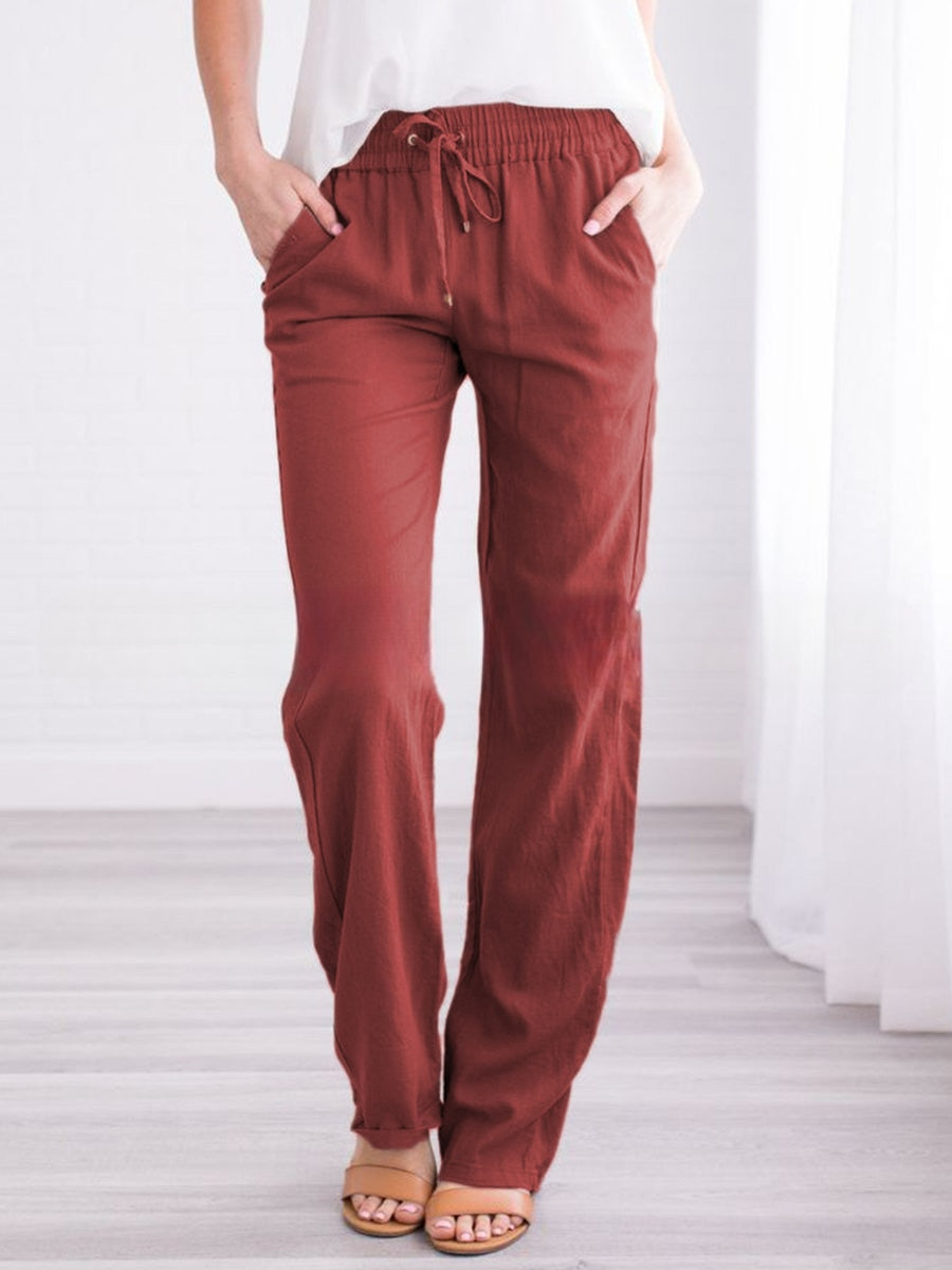 Pantalón holgado de mujer.