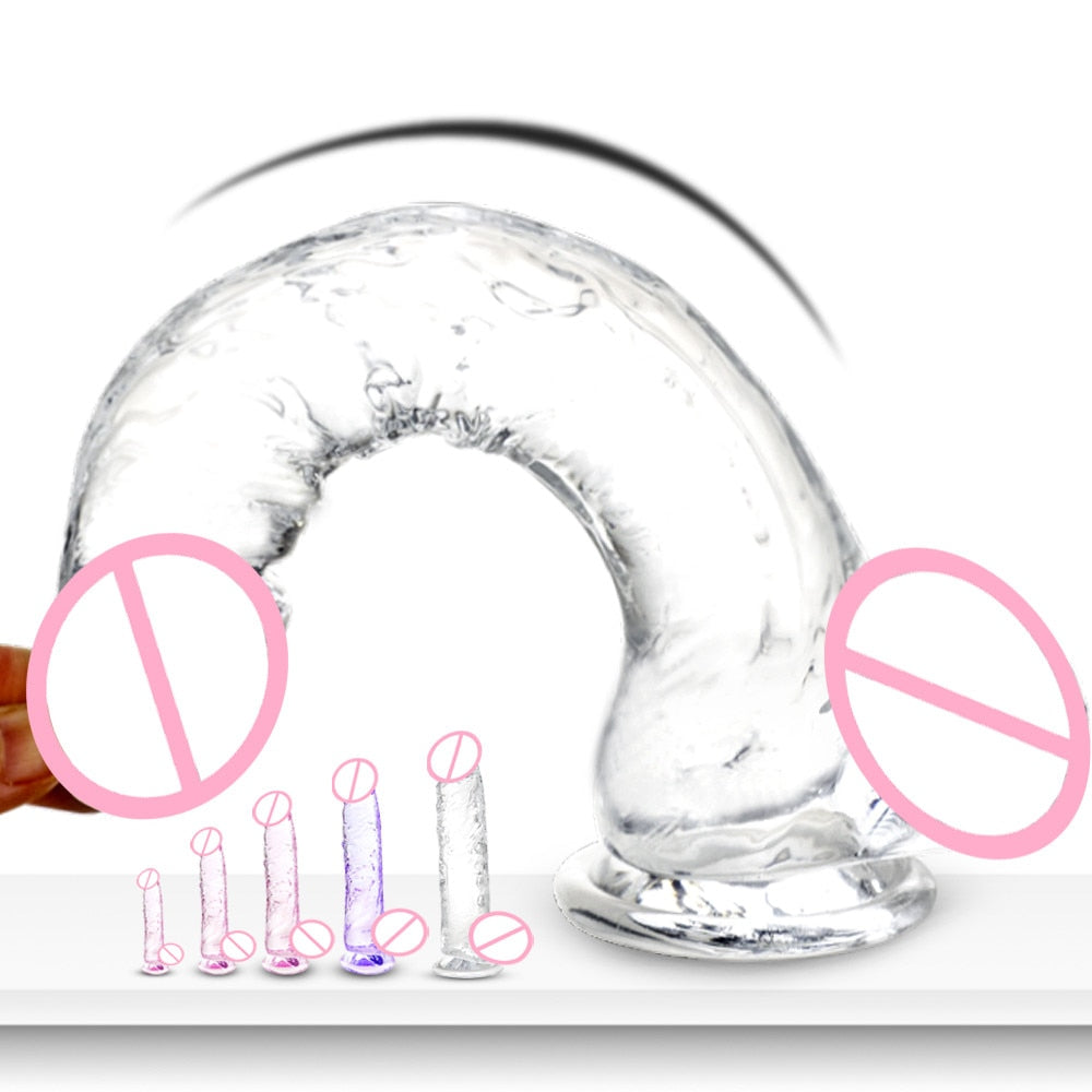 Dildos Realisticos con Ventosa "Erotic Jelly "