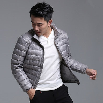 Chaqueta plegable ultraligera para todas las estaciones para hombre