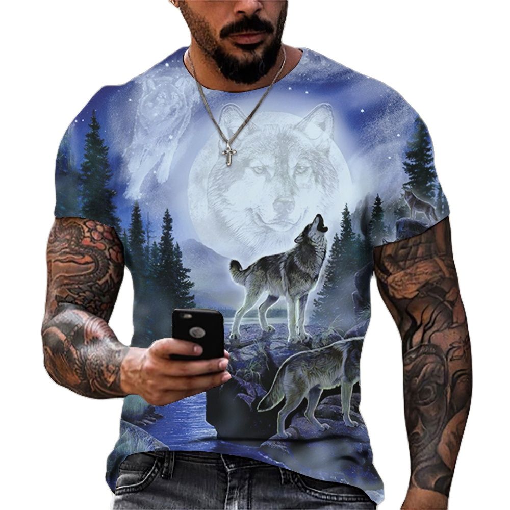 Camiseta para hombre manga corta con estampado.