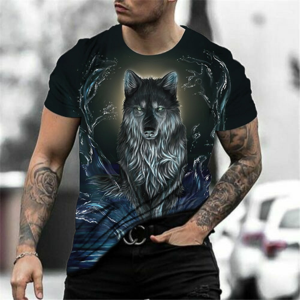 Camiseta para hombre manga corta con estampado.