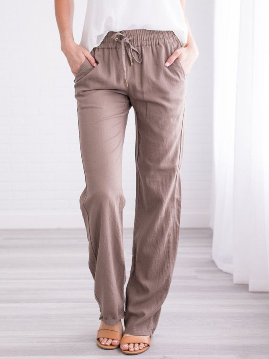 Pantalón holgado de mujer.