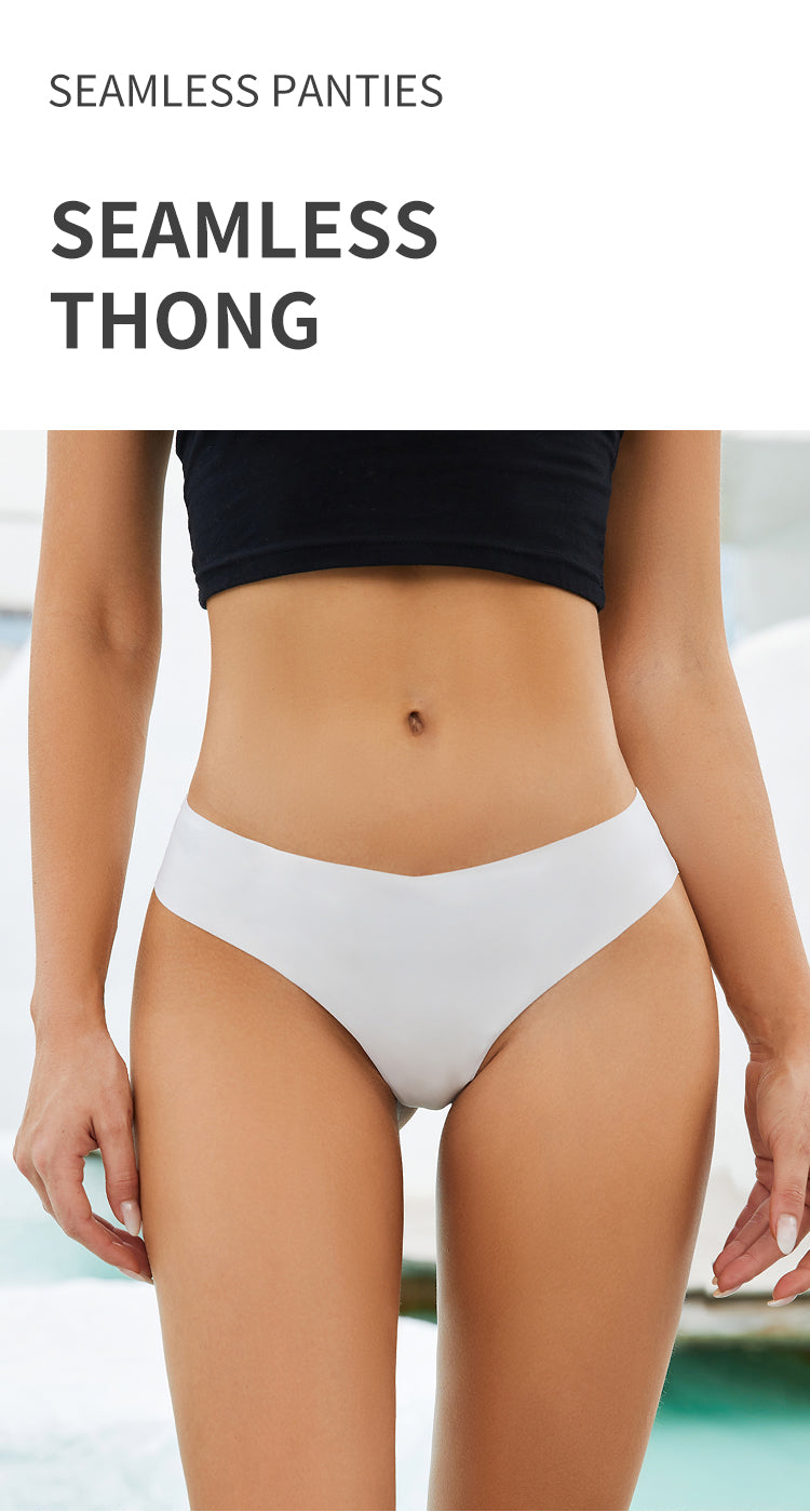 Bragas para mujer. Conjunto de 3 unidades de Tanga sin costuras de talla grande.