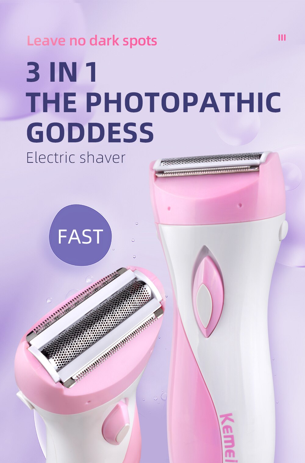 Dispositivo de afeitado para mujer, Afeitadora eléctrica depiladora, afeitadora para mujer