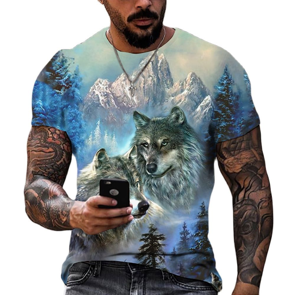 Camiseta para hombre manga corta con estampado.