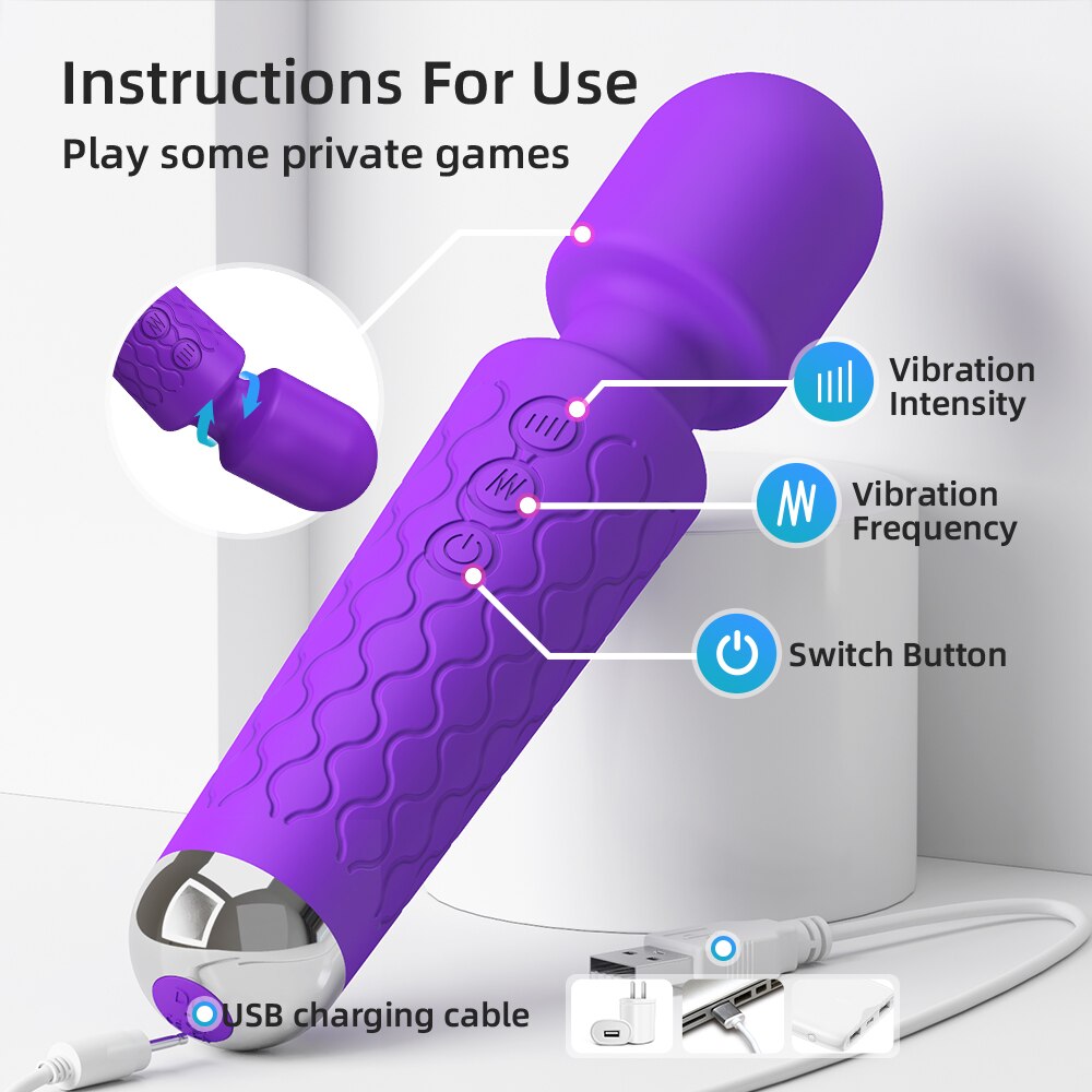 Masajeador Vibrador Clitoris Estimulador + USB Recargeable
