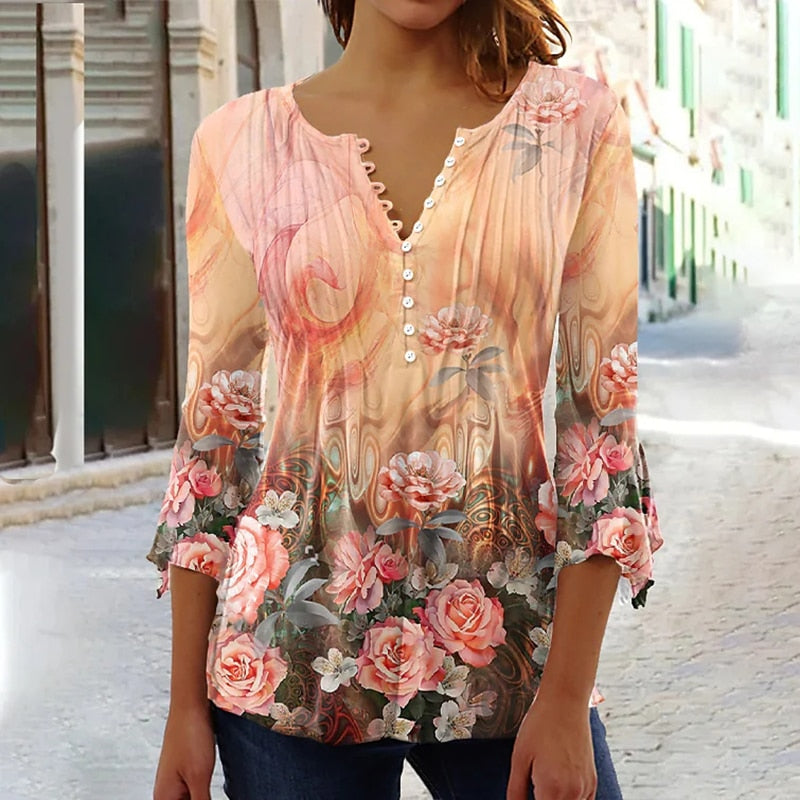 Camisas para mujer con estampado gráfico Primavera - Verano