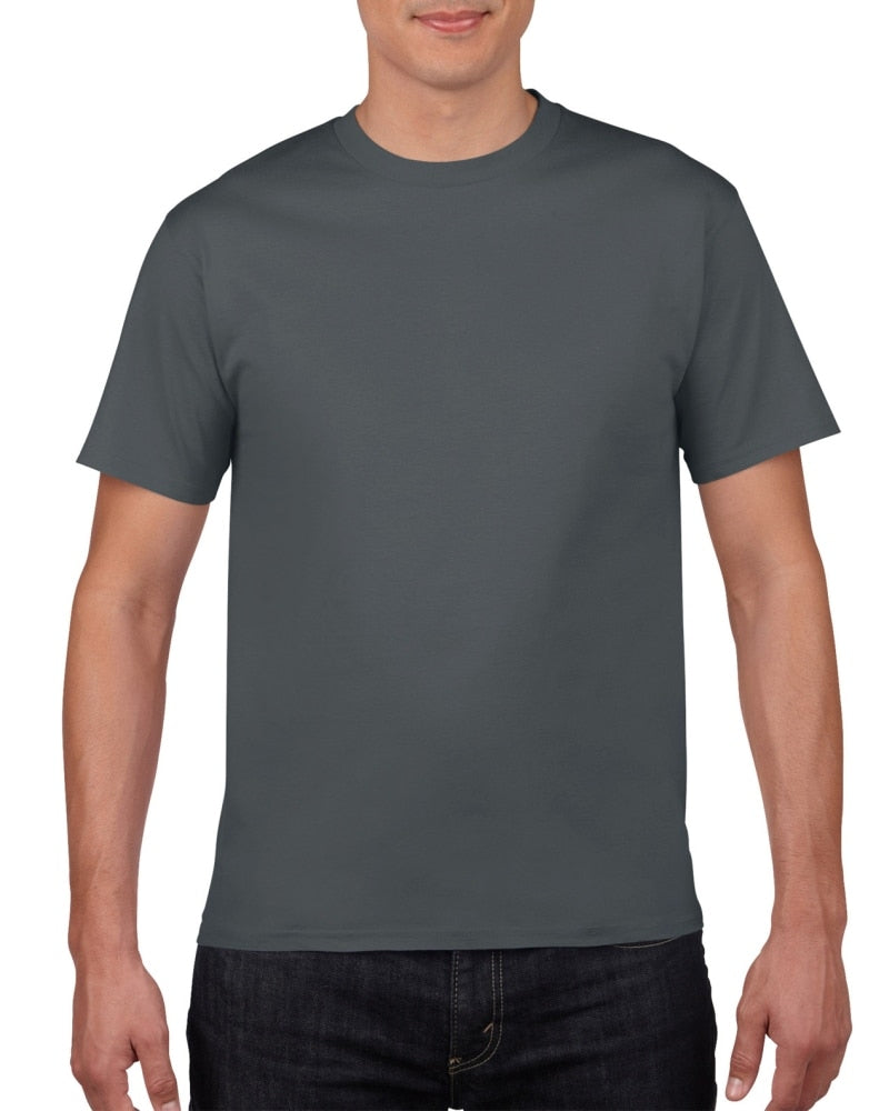 Camisetas para hombres 100% algodón - manga corta cuello redondo.