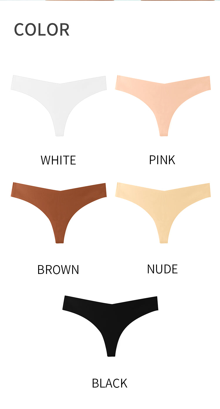 Bragas para mujer. Conjunto de 3 unidades de Tanga sin costuras de talla grande.