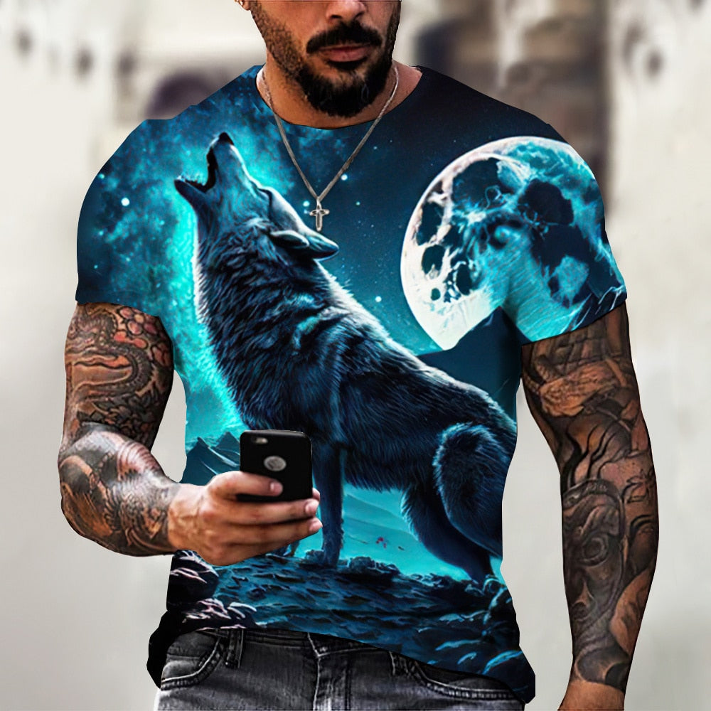 Camiseta para hombre manga corta con estampado.