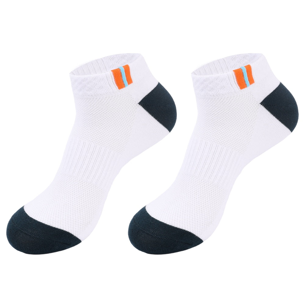 Calcetines cortos de algodón de alta calidad de corte bajo tobillo para deportes (5 pares)