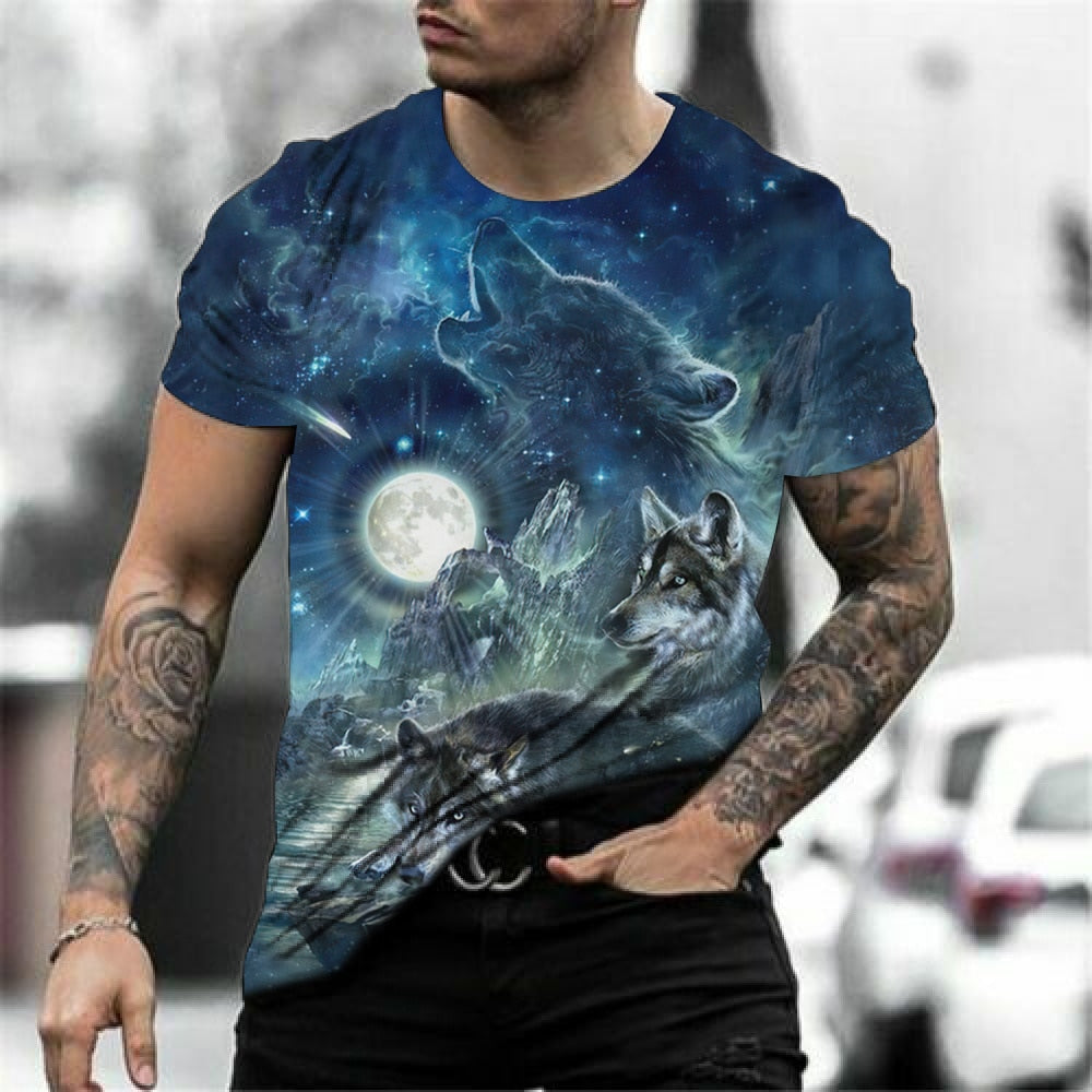 Camiseta para hombre manga corta con estampado.