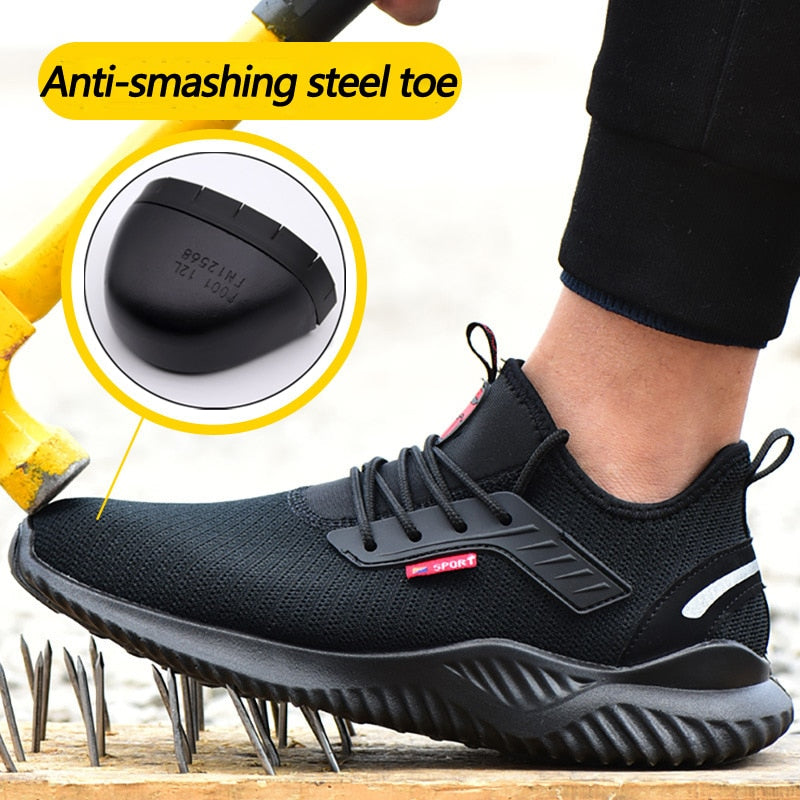 Zapatos de seguridad para hombre con puntera de acero