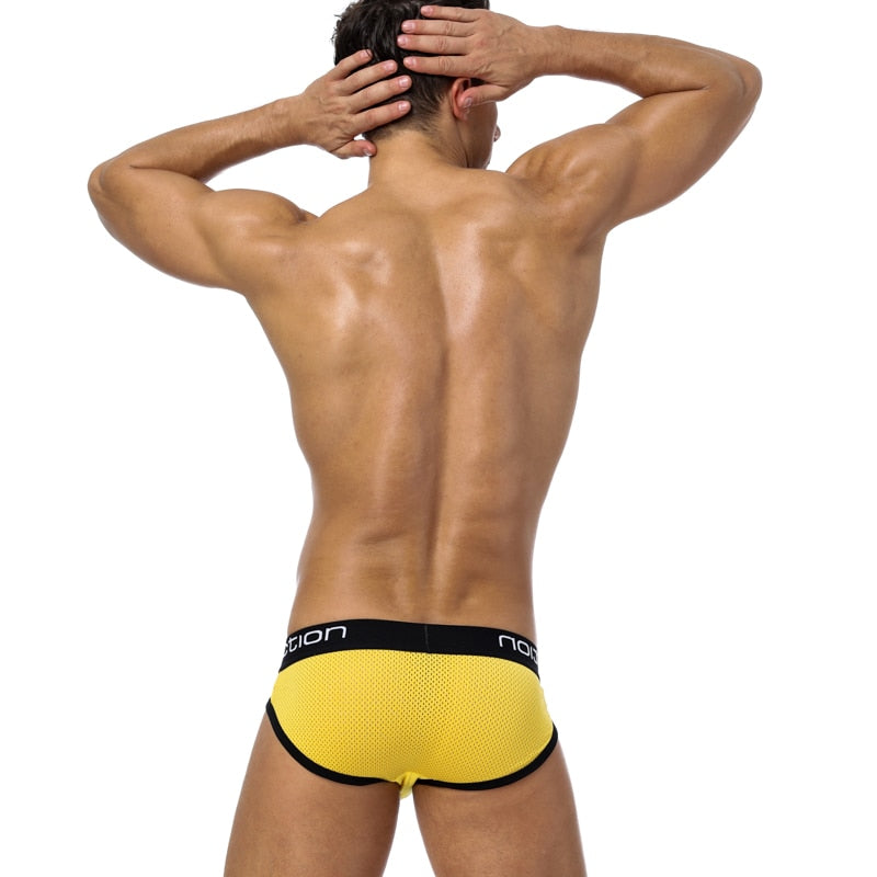 Calzoncillos sexis de secado rápido de malla para hombre, transpirables, en 3 colores