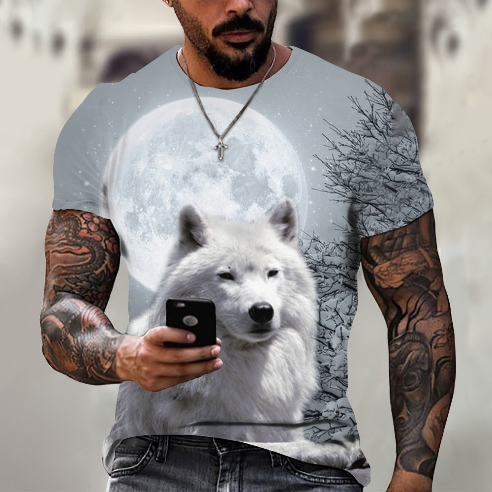 Camiseta para hombre manga corta con estampado.