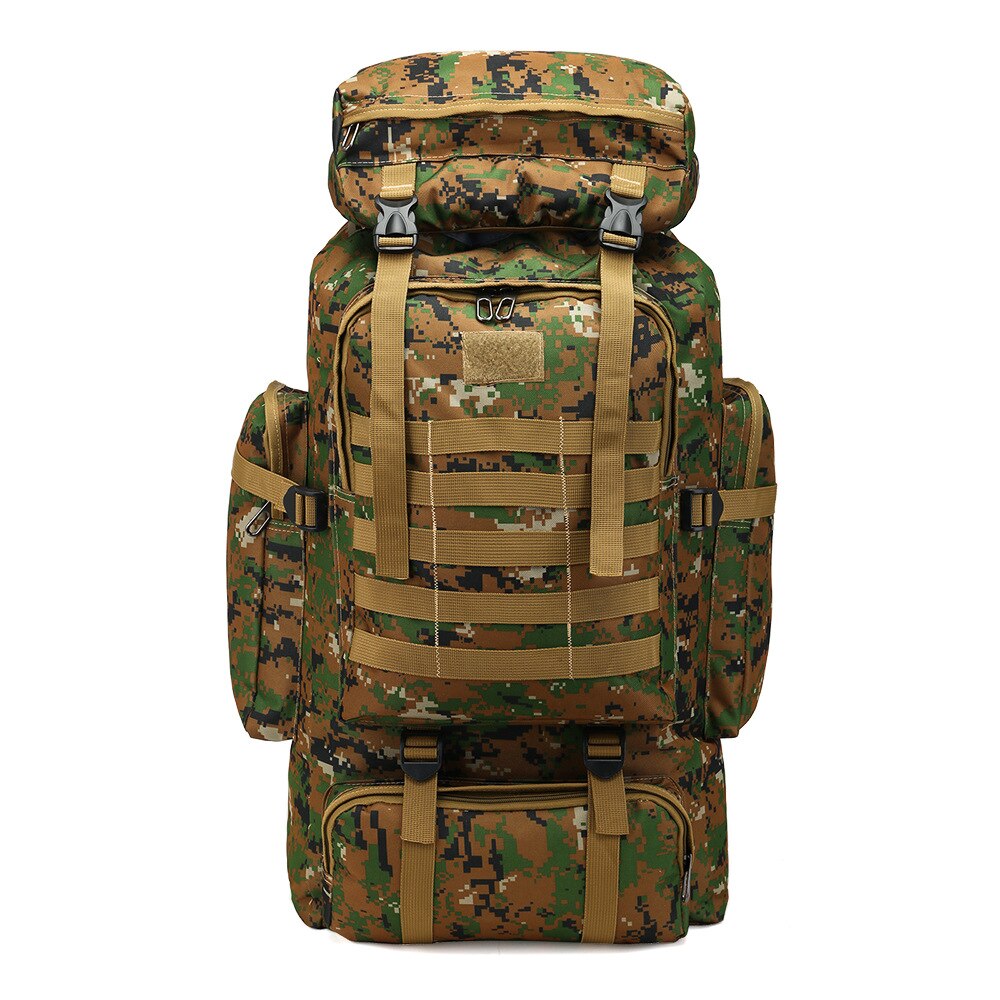 Bolso Mochila de camuflaje para exteriores, mochila militar impermeable de gran capacidad, bolsa de senderismo