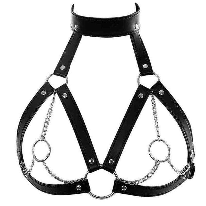 Arnés tipo Collar BDSM fetiche Bondage 2022, Collar arnés de cuerpo