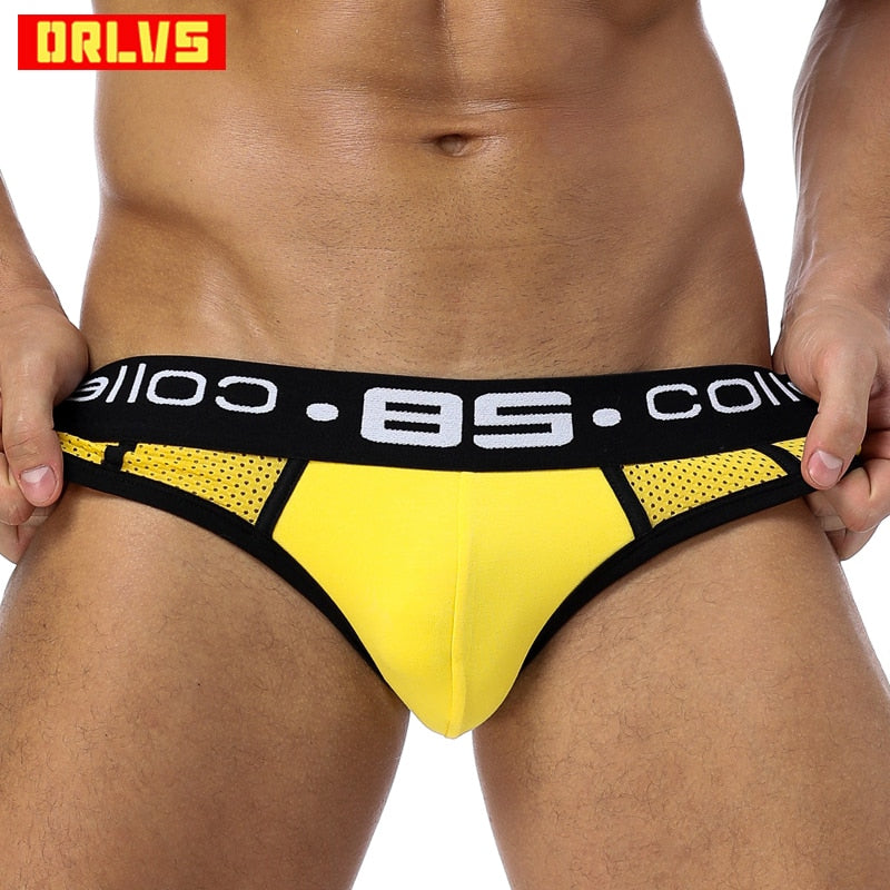 Calzoncillos sexis de secado rápido de malla para hombre, transpirables, en 3 colores