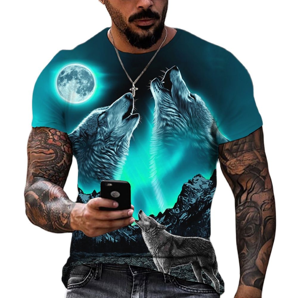 Camiseta para hombre manga corta con estampado.