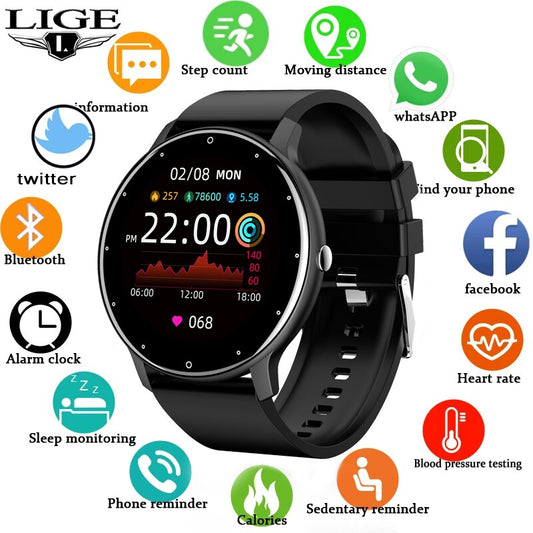 SUPER SmartWatch  Full Touch, Waterproof, Bluetooth For Android IOS